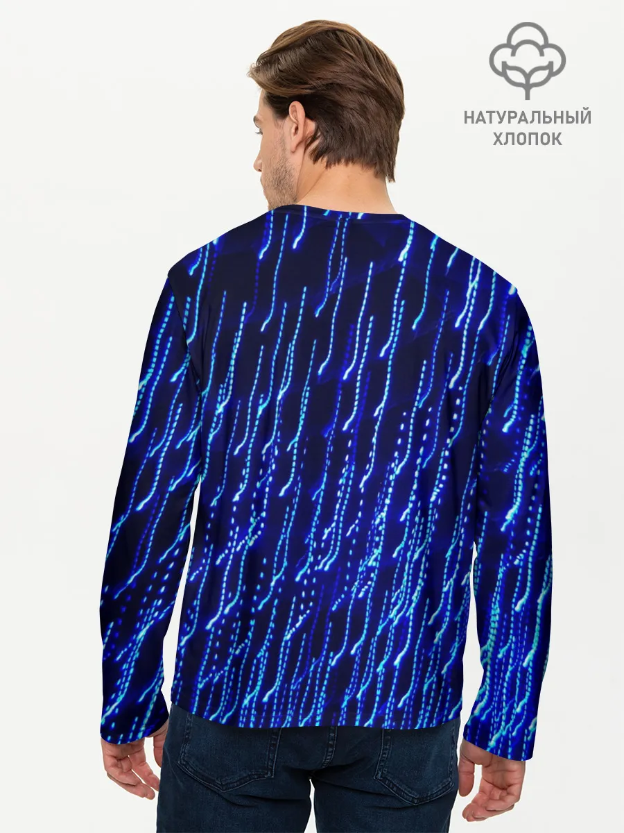 Мужской лонгслив базовый / Neon rain