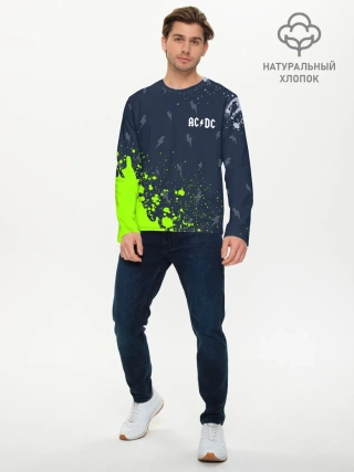 Мужской лонгслив базовый / AC DС