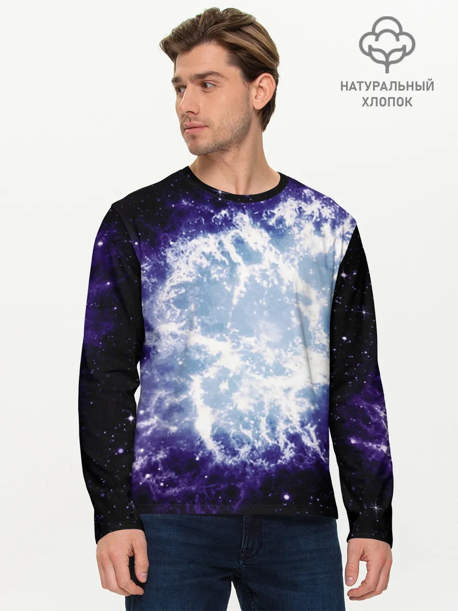 Мужской лонгслив базовый / Galaxy