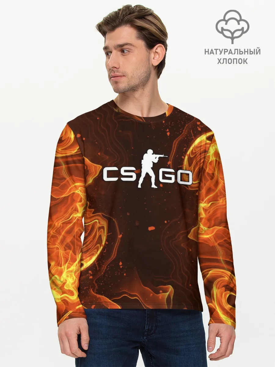 Мужской лонгслив базовый / COUNTER STRIKE