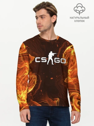 Мужской лонгслив базовый / COUNTER STRIKE