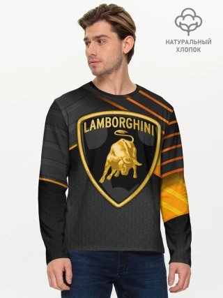 Мужской лонгслив базовый / Lamborghini