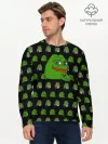 Мужской лонгслив базовый / Frog Pepe
