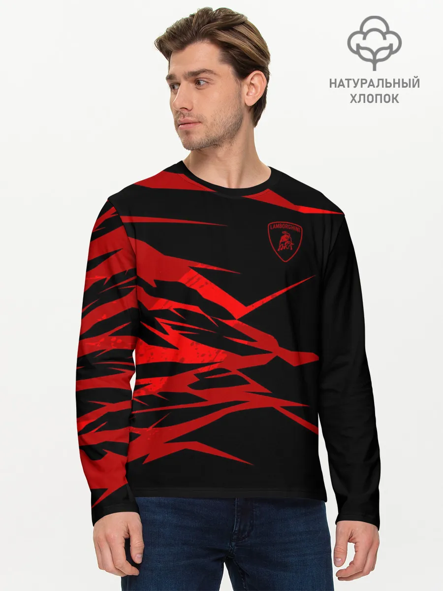 Мужской лонгслив базовый / Lamborghini