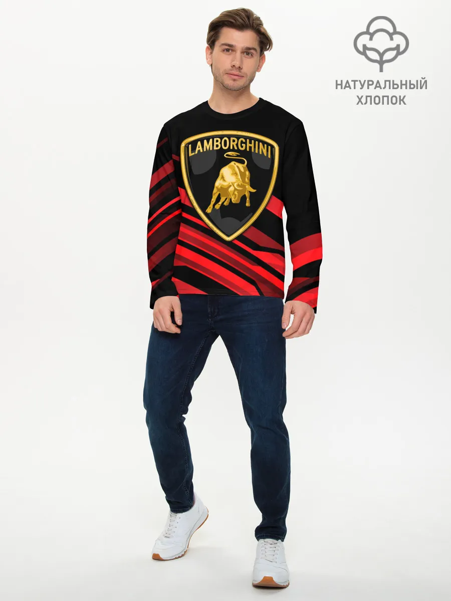 Мужской лонгслив базовый / Lamborghini