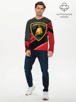 Мужской лонгслив базовый / Lamborghini