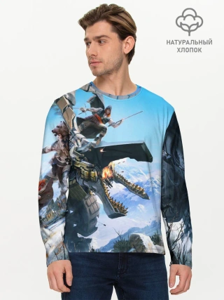 Мужской лонгслив базовый / Horizon Zero Dawn