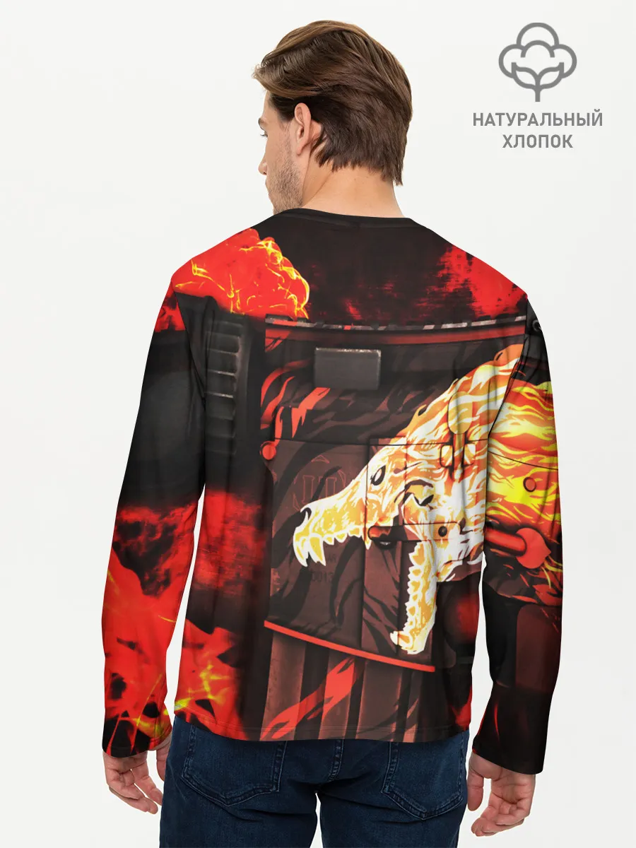 Мужской лонгслив базовый / CS GO HOWL / ВОЙ