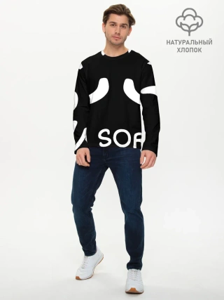 Мужской лонгслив базовый / Sorry not sorry