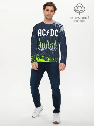 Мужской лонгслив базовый / AC DС