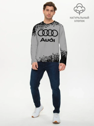 Мужской лонгслив базовый / AUDI / АУДИ