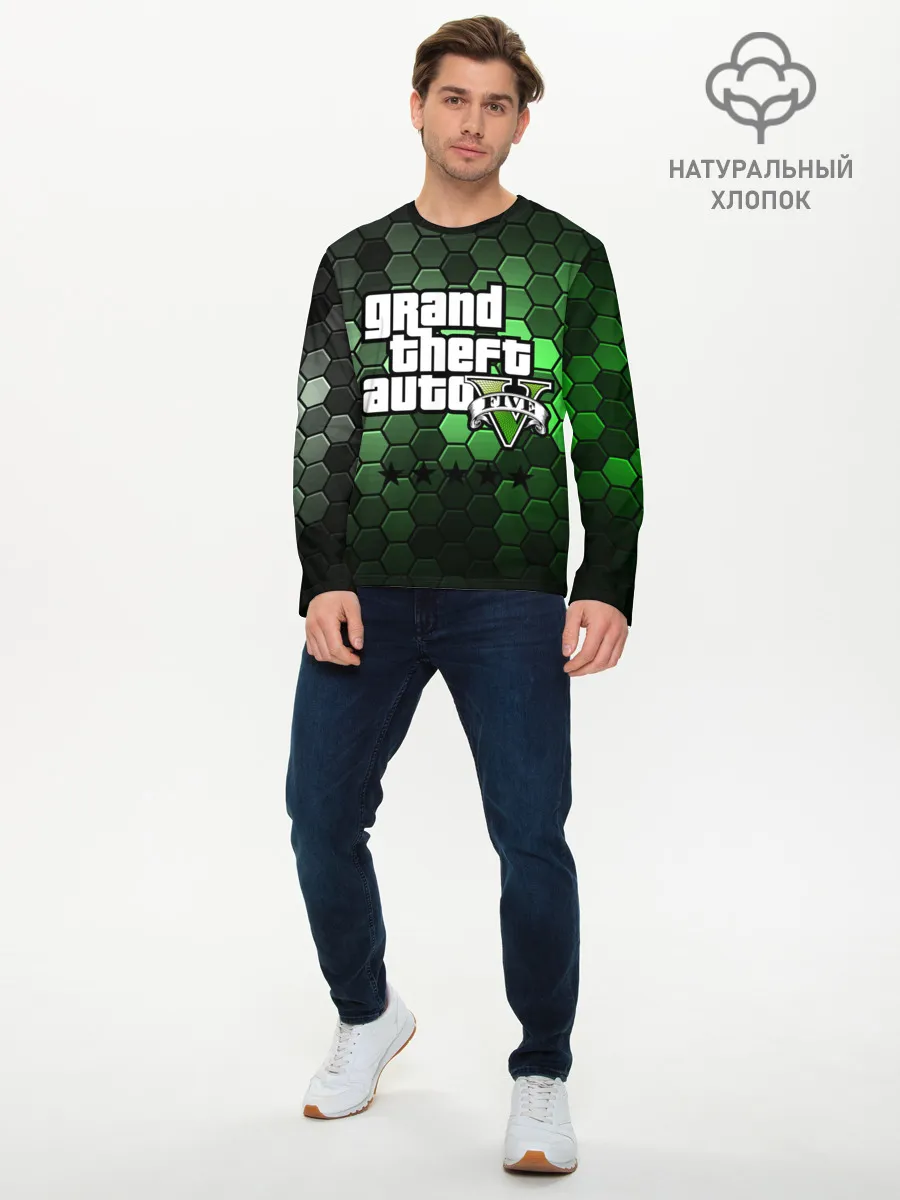 Мужской лонгслив базовый / GTA 5 / ГТА 5