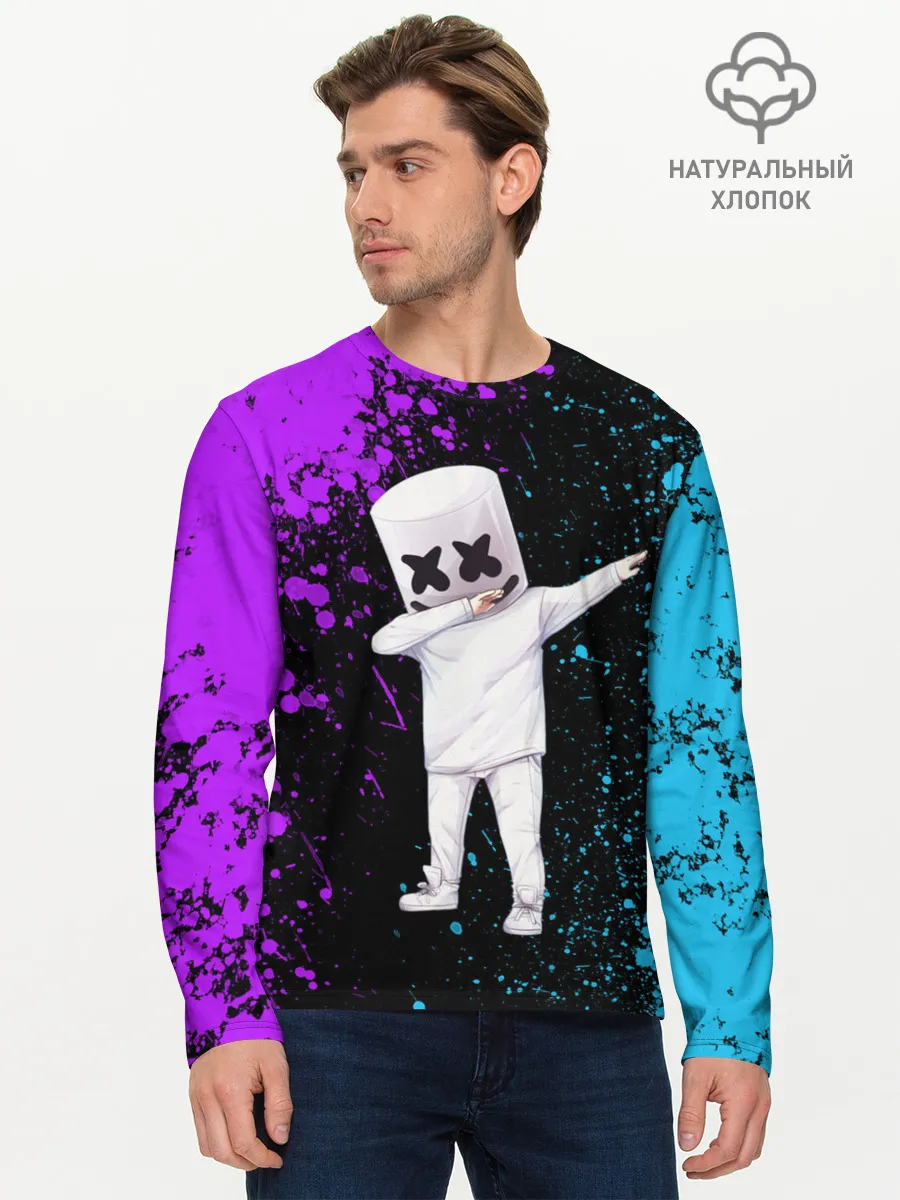 Мужской лонгслив базовый / MARSHMELLO