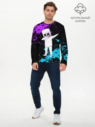 Мужской лонгслив базовый / MARSHMELLO