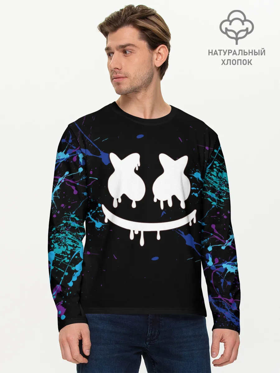 Мужской лонгслив базовый / MARSHMELLO