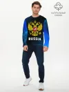 Мужской лонгслив базовый / RUSSIA / РОССИЯ