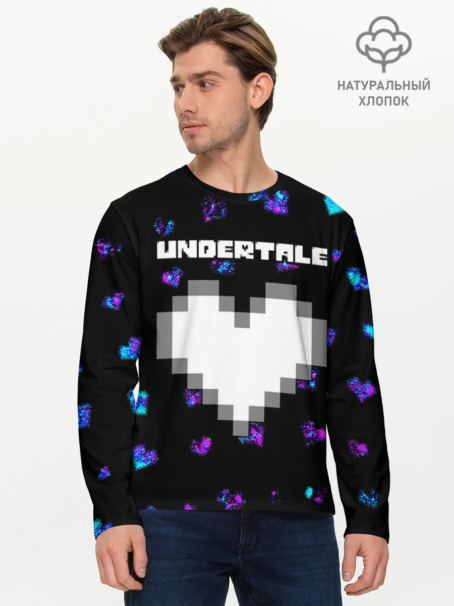 Мужской лонгслив базовый / UNDERTALE / АНДЕРТЕЙЛ