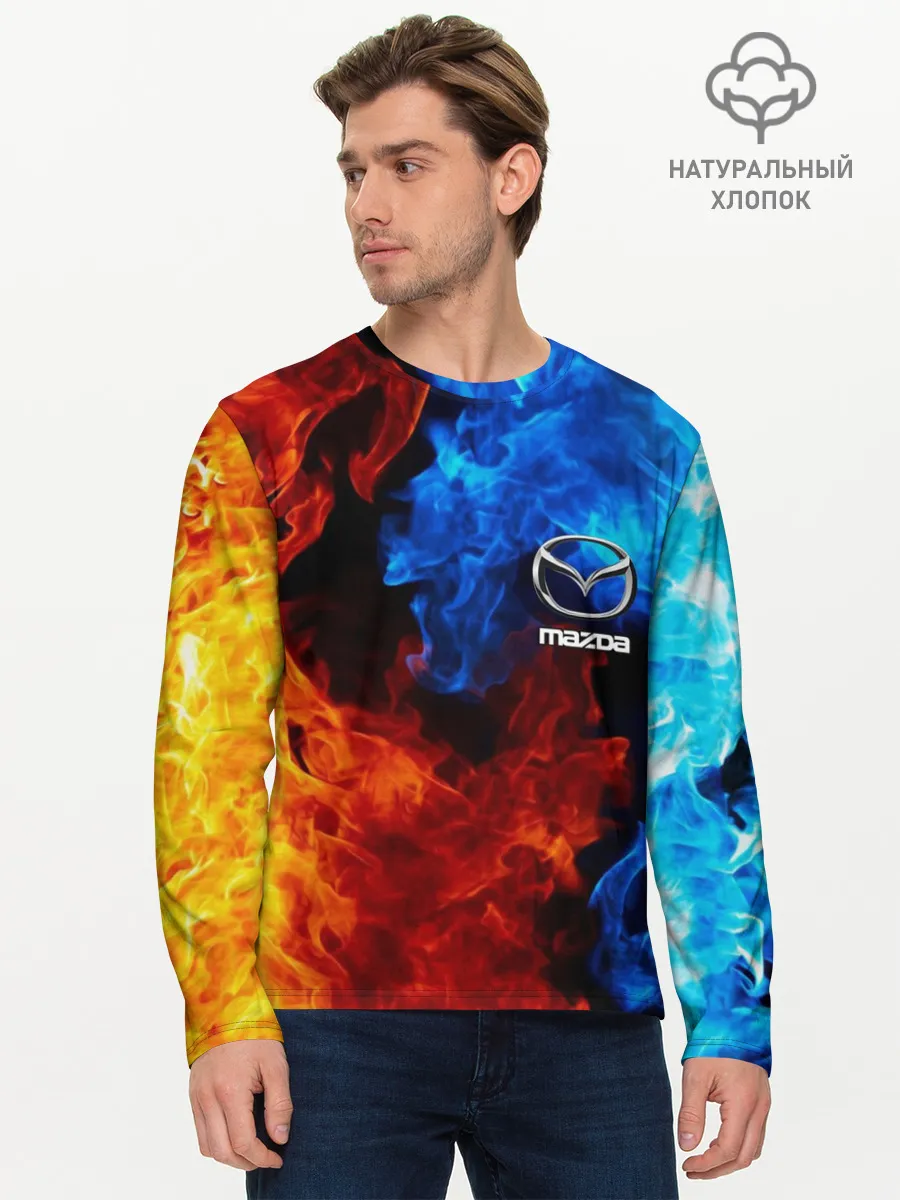 Мужской лонгслив базовый / MAZDA