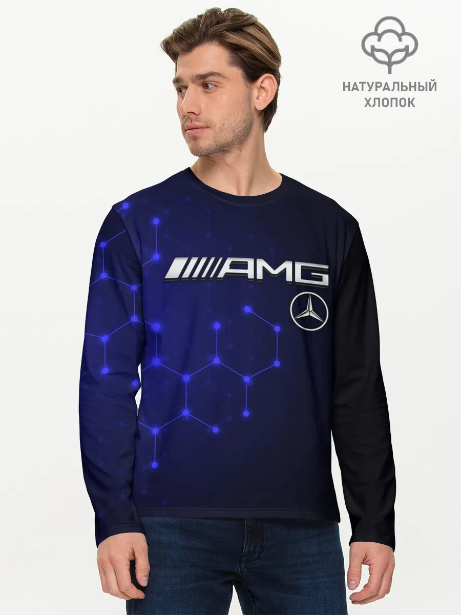Мужской лонгслив базовый / MERCEDES
