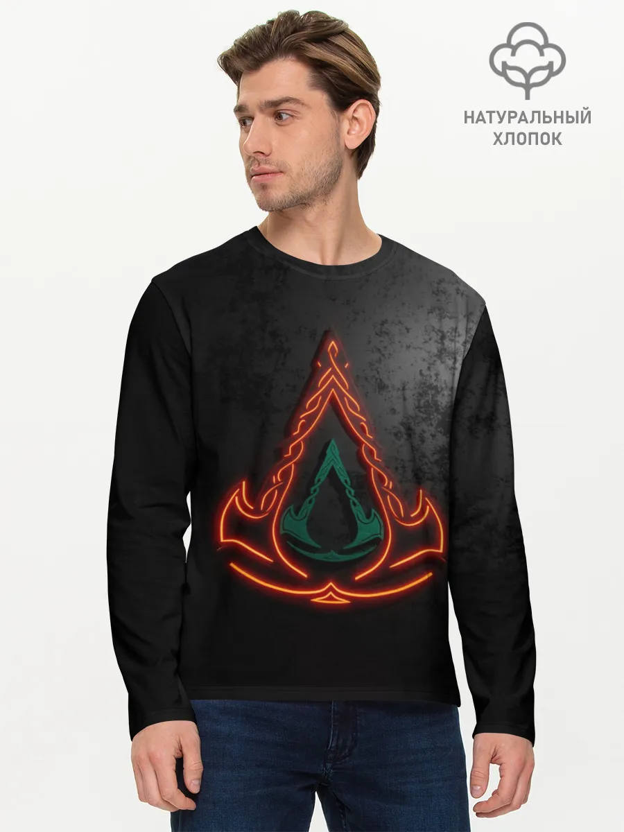 Мужской лонгслив базовый / Assassins Creed Valhalla