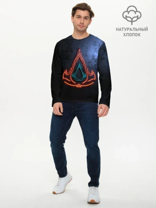 Мужской лонгслив базовый / Assassins Creed Valhalla