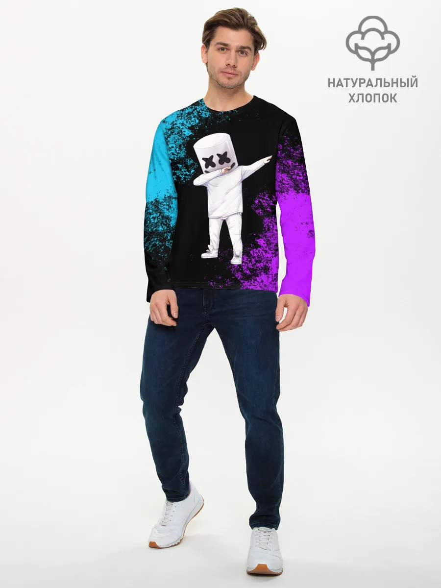 Мужской лонгслив базовый / MARSHMELLO