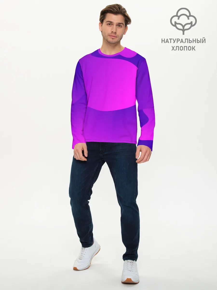 Мужской лонгслив базовый / НЕОНОВАЯ ГЕОМЕТРИЯ