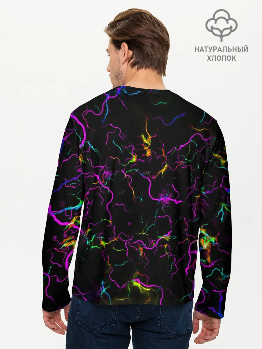 Мужской лонгслив базовый / Fortnite | Молнии
