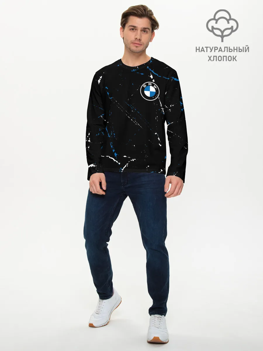Мужской лонгслив базовый / BMW / БМВ
