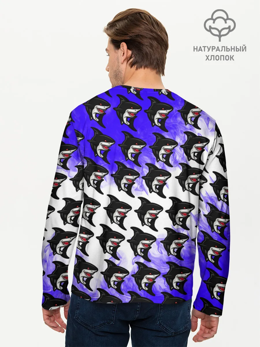 Мужской лонгслив базовый / Акула