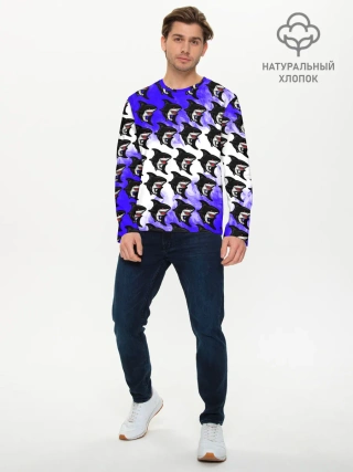 Мужской лонгслив базовый / Акула