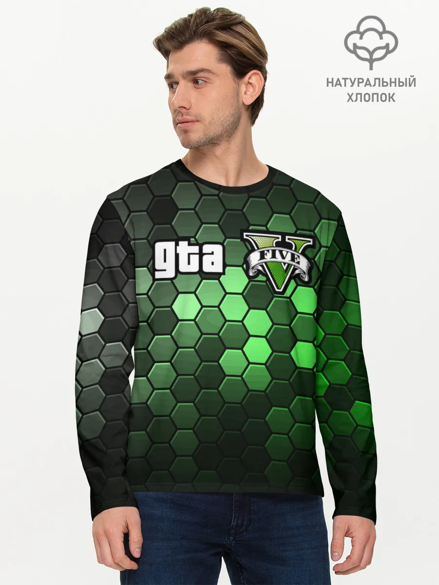 Мужской лонгслив базовый / GTA 5 / ГТА 5