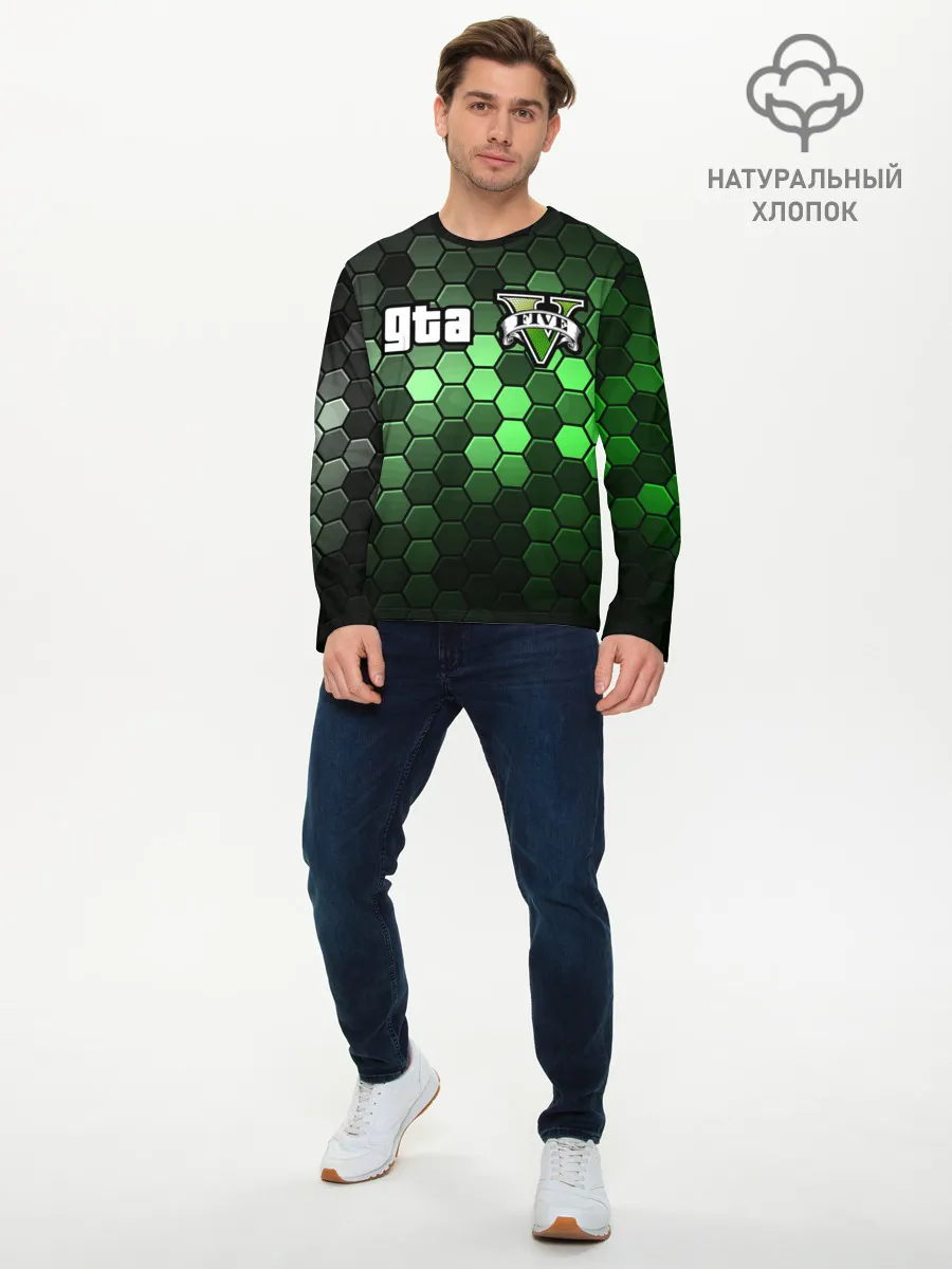 Мужской лонгслив базовый / GTA 5 / ГТА 5