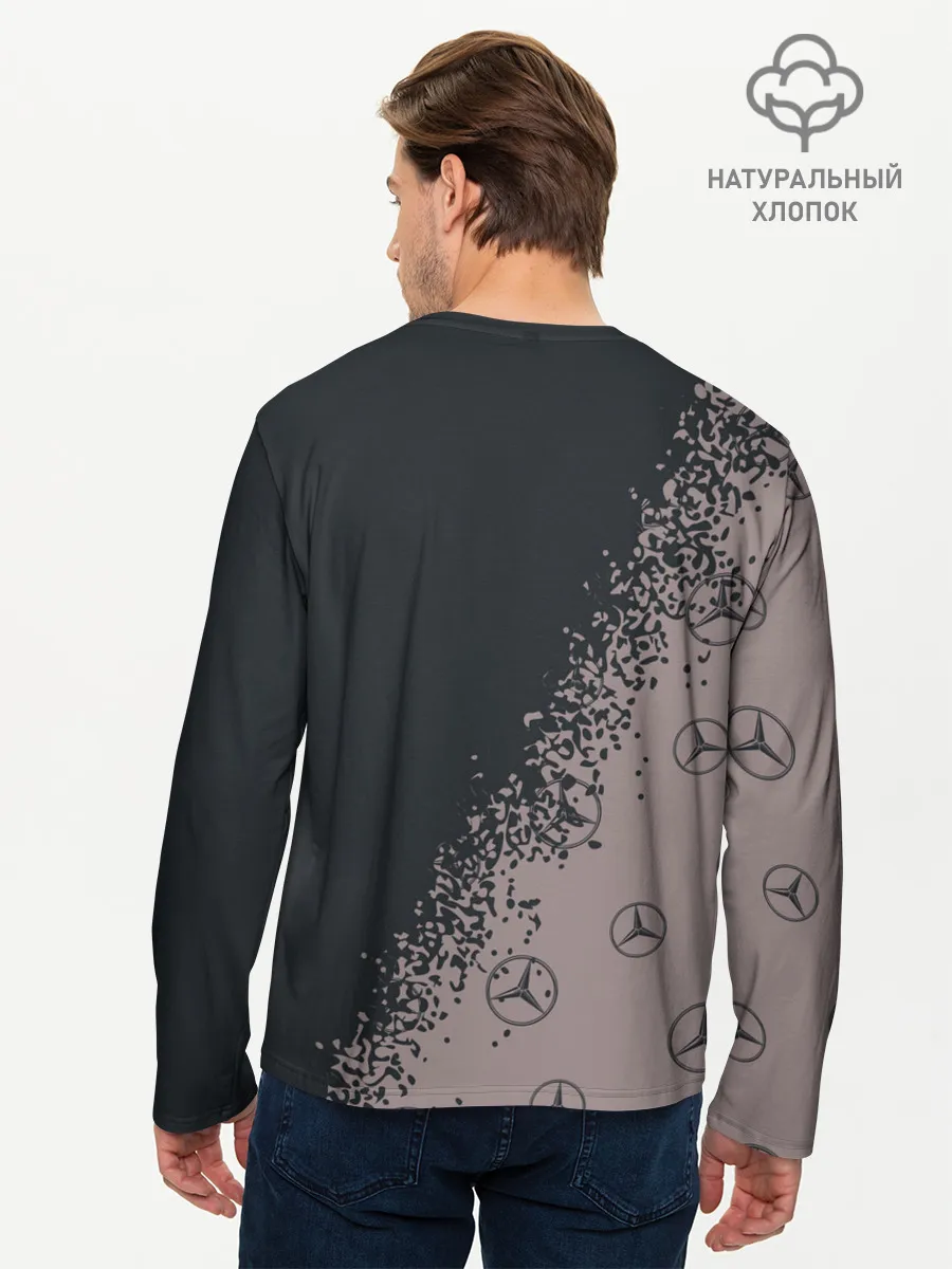 Мужской лонгслив базовый / MERCEDES / МЕРСЕДЕС