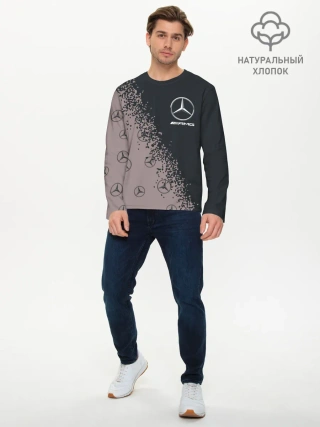 Мужской лонгслив базовый / MERCEDES / МЕРСЕДЕС