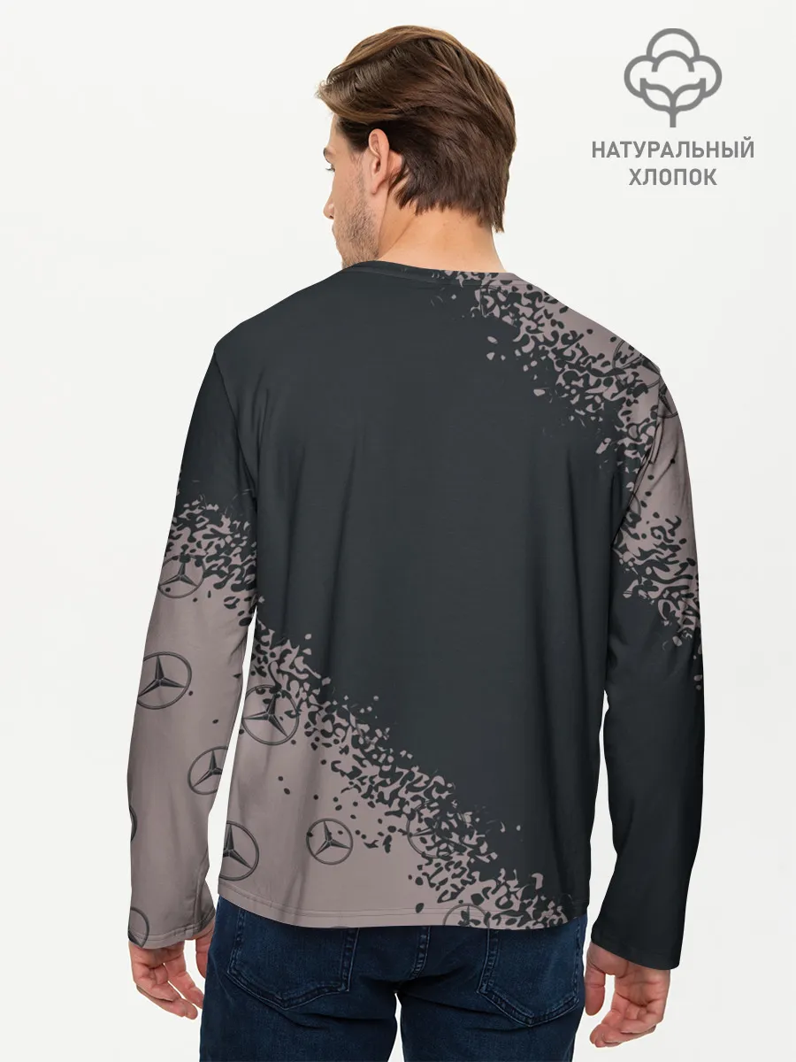 Мужской лонгслив базовый / MERCEDES / МЕРСЕДЕС