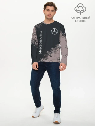 Мужской лонгслив базовый / MERCEDES / МЕРСЕДЕС