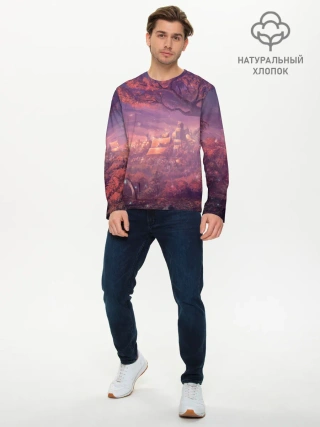 Мужской лонгслив базовый / Fantasy Forest