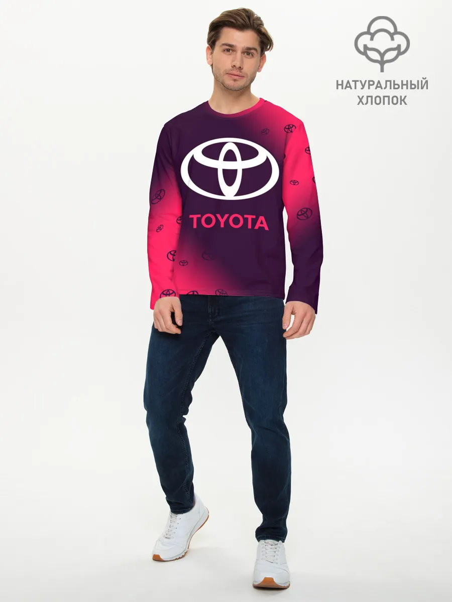 Мужской лонгслив базовый / TOYOTA / ТОЙОТА