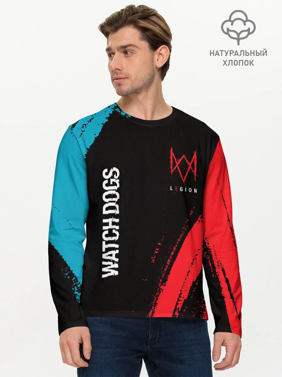 Мужской лонгслив базовый / WATCH DOGS LEGION / ВОТЧ ДОГС