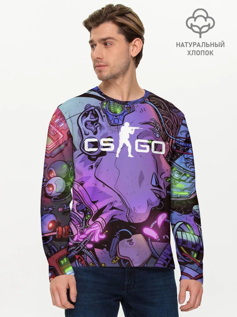 Мужской лонгслив базовый / CS GO