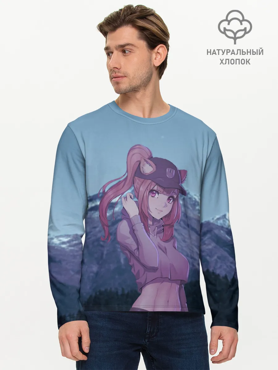 Мужской лонгслив базовый / Рафталия