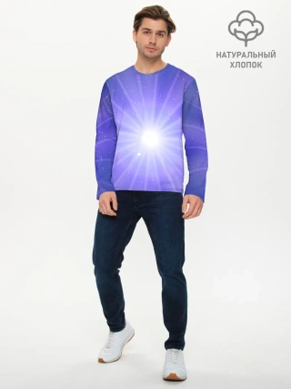 Мужской лонгслив базовый / Космос
