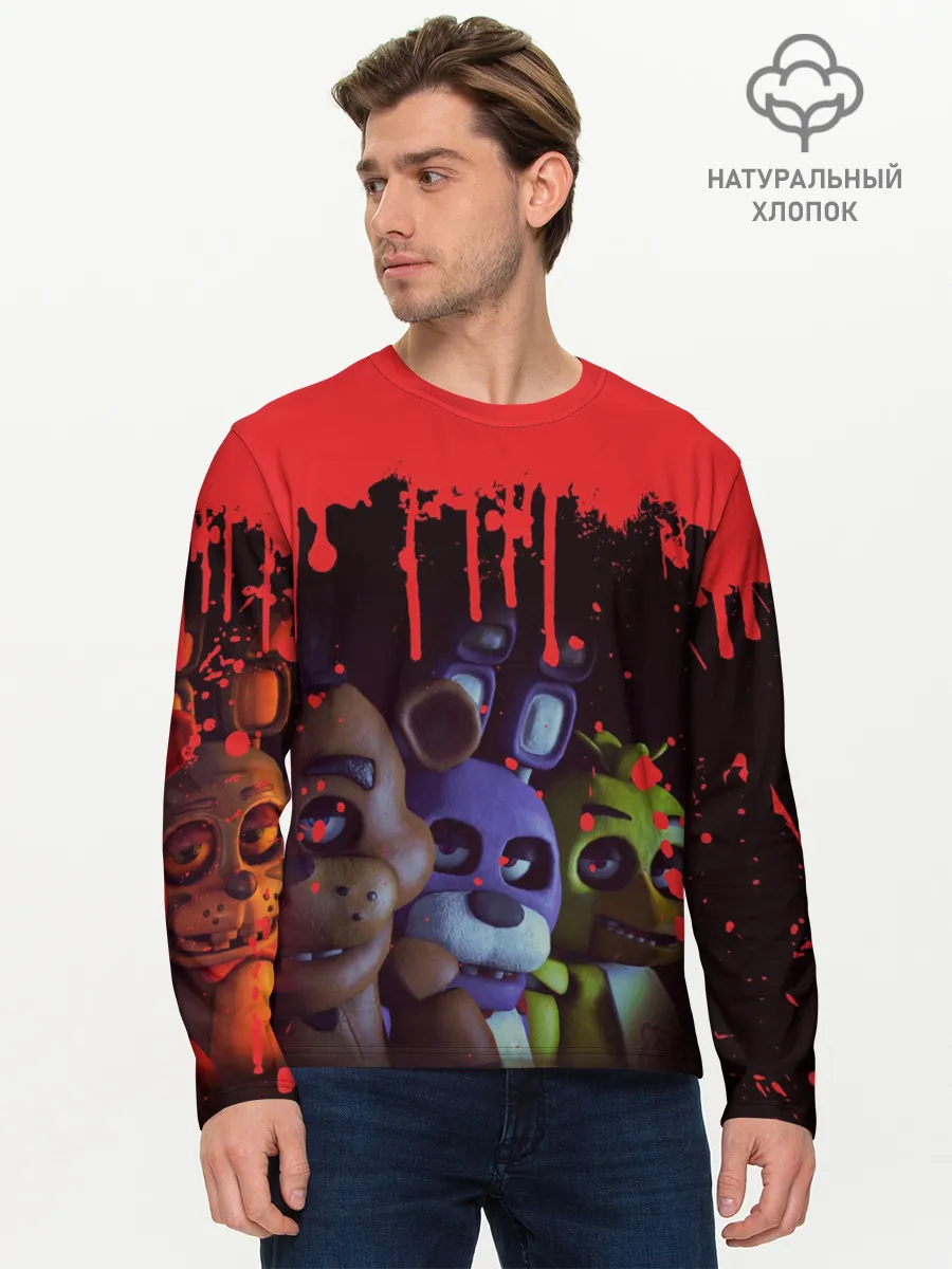 Мужской лонгслив базовый / Five Nights At Freddys