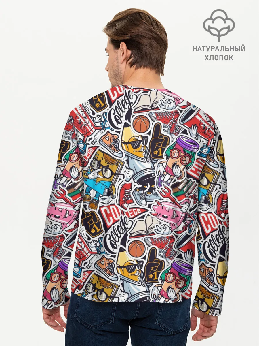 Мужской лонгслив базовый / MIX