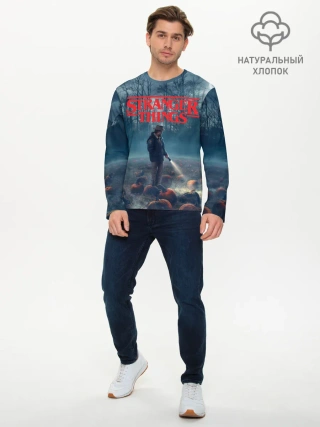 Мужской лонгслив базовый / Stranger Things