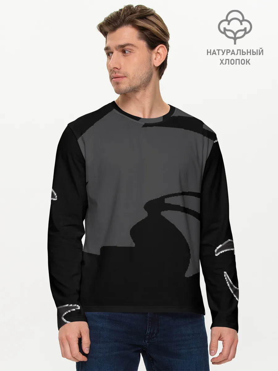 Мужской лонгслив базовый / Драконы