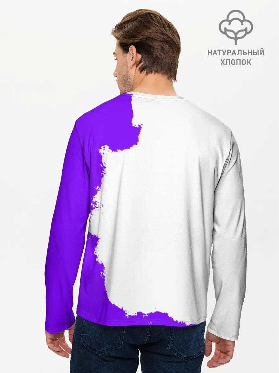 Мужской лонгслив базовый / Хамон фиолетовый