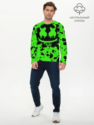 Мужской лонгслив базовый / Marshmello