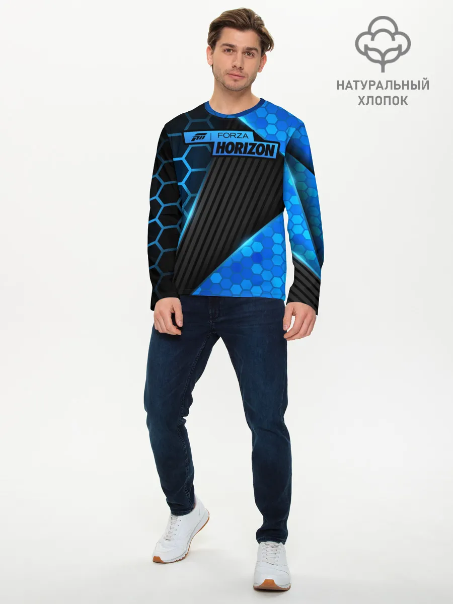 Мужской лонгслив базовый / Forza Horizon